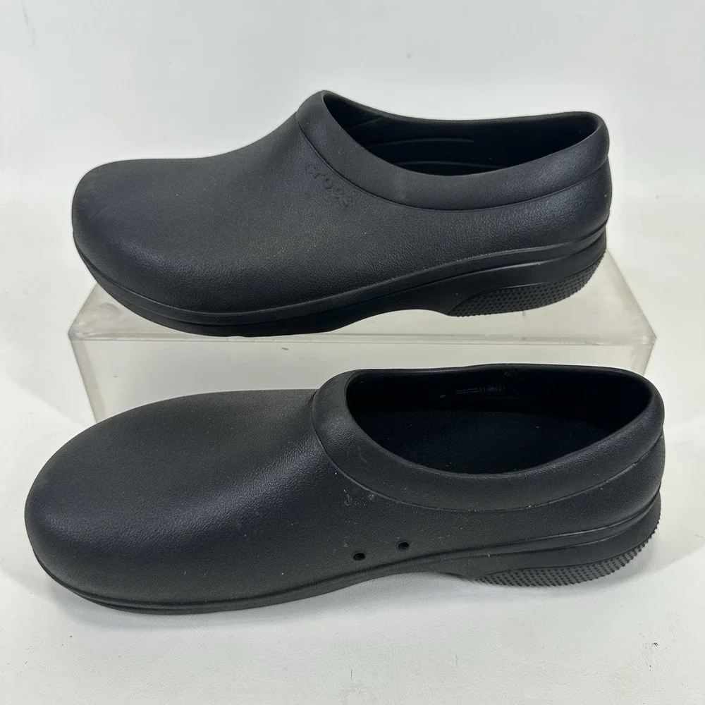 Crocs on the Clock Work Slip On Shoes Men's Black‎ US Size M 10/ W11 205073–001